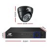 UL-tech CCTV Camera Home Security System 8CH DVR 1080P IP 8 Dome