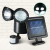 2X 22 LED Solar Powered Dual Light Security Motion Sensor Flood Lamp - Image 6
